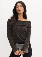 Metallic Off-The-Shoulder Top