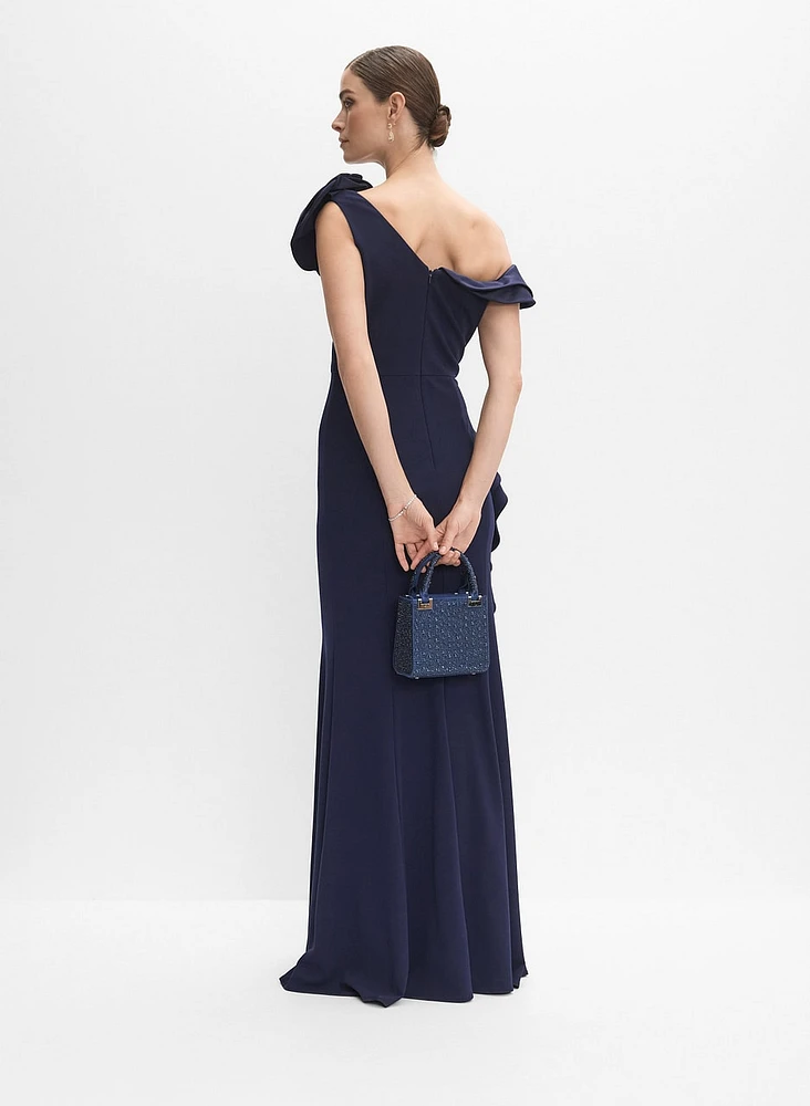 Asymmetrical Ruffle Dress