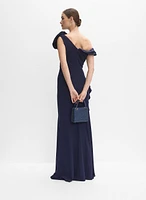 Asymmetrical Ruffle Dress