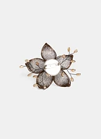 Mesh Flower Pin