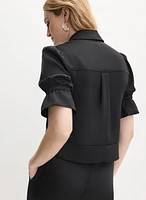 Ruffle Short Sleeve Jacket