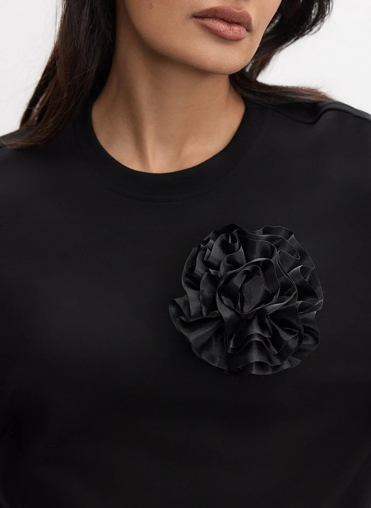 Rose Pin Sweatshirt