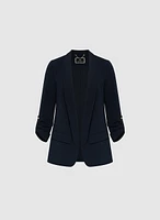 Shawl Collar Open Jacket