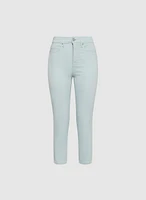 Slim-Leg Denim Capris