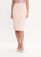 Seamed Waist Pencil Skirt