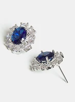 Boucles d'oreilles en cristaux ovales