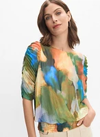 Blouse à motif aquarelle