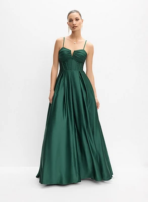 Satin Corset Gown