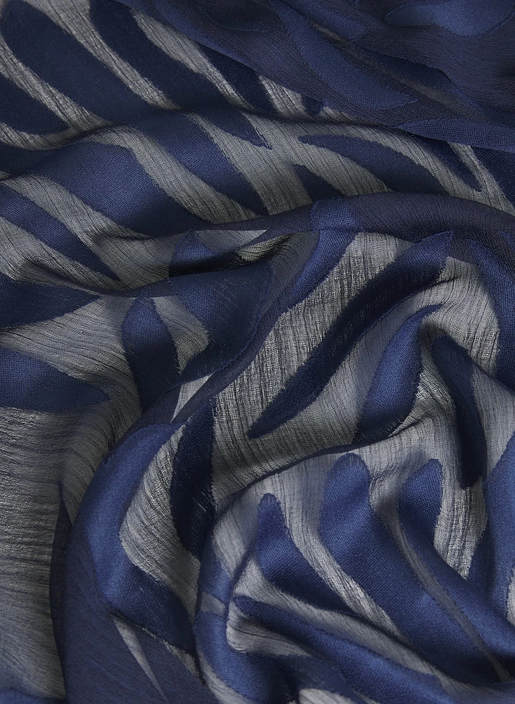 Jacquard Leaf Scarf