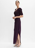 Robe à broderies soutache