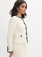 Contrast Trim Jacket