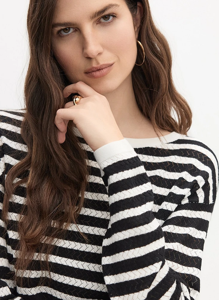 Stripe Knit Pullover