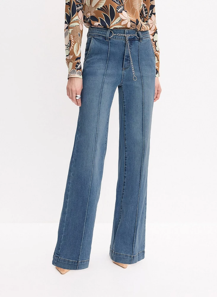 Chain Belt Jeans