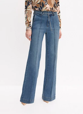 Chain Belt Jeans