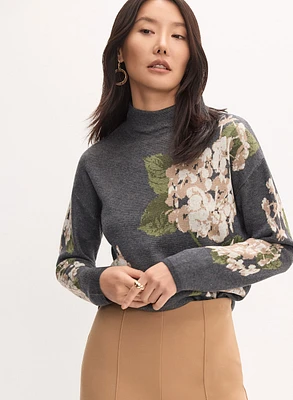 Floral Knit Sweater