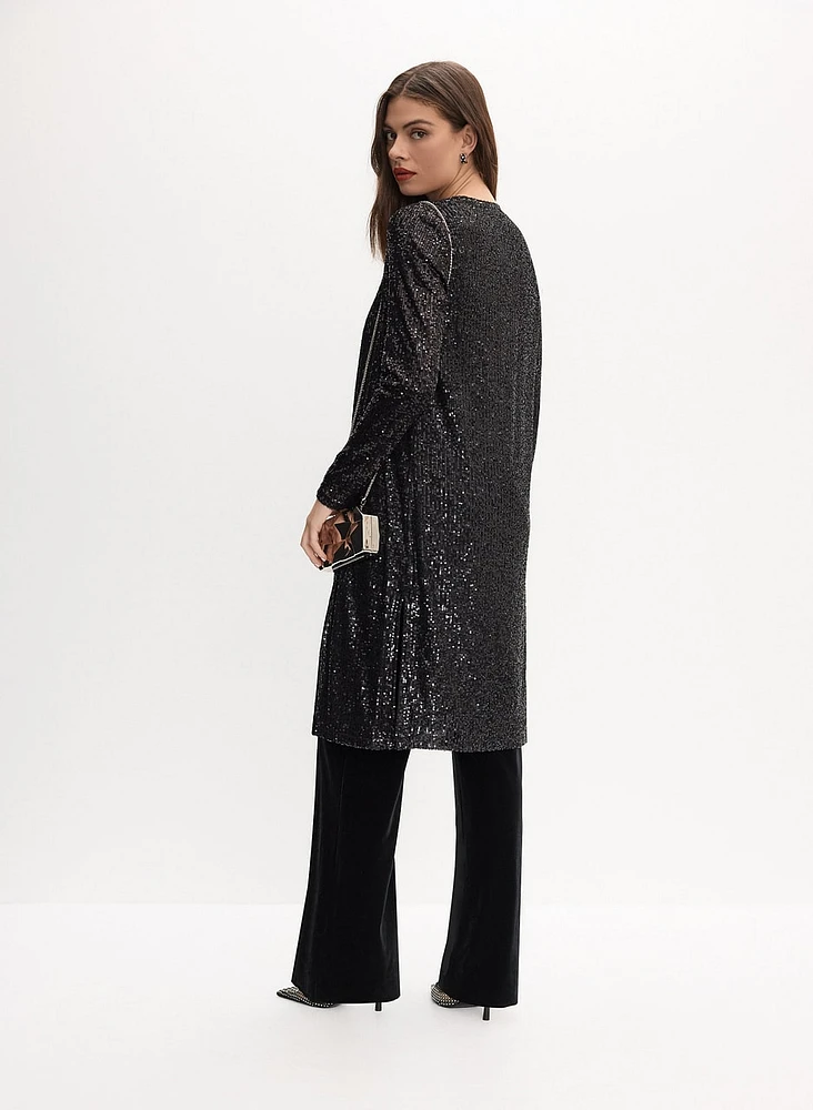 Joseph Ribkoff - Long Sequin Cardigan