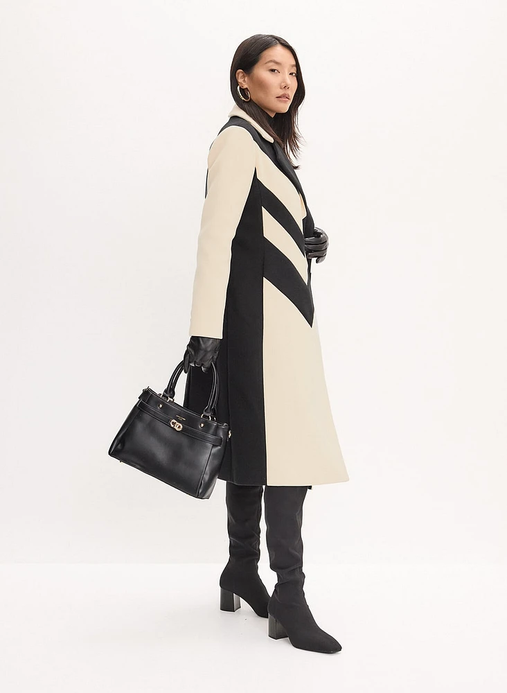 Chevron Front Coat