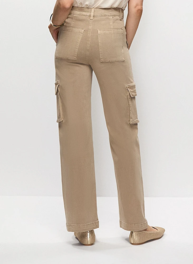 Wide Leg Cargo Jeans