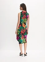 Joseph Ribkoff - Tropical Waterfall Flounce Dress