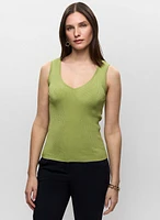 Knit Peephole-Back Tank