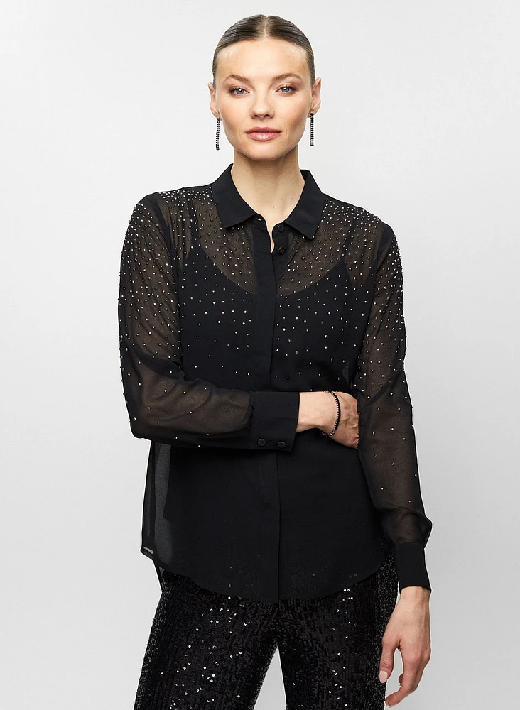 Stud Detail Blouse