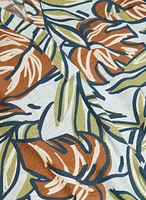 Robe à motif feuilles graphique