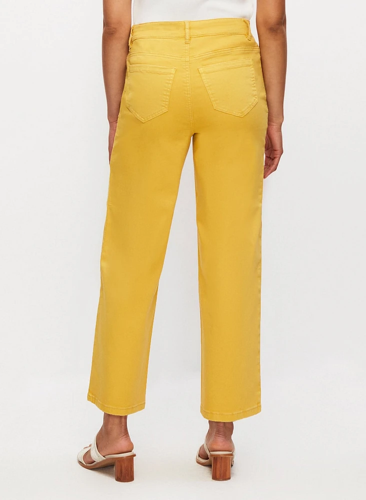 Straight Leg Culotte Jeans