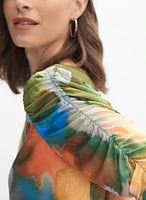 Blouse à motif aquarelle
