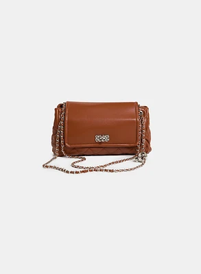 Sac à main matelassé en cuir végane
