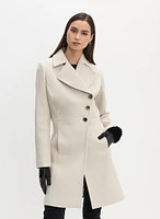 Asymmetrical Side Button-Up Coats