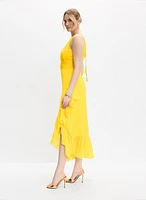 Halter Neck Chiffon Dress