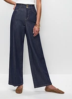 Pantalon en denim à jambe large