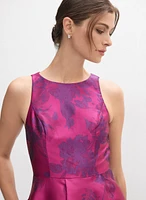 Jacquard Fit & Flare Dress