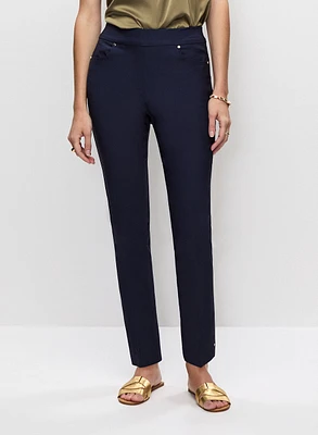 Pantalon à jambe étroite enfiler