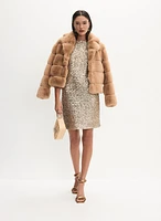 Cropped Faux-Fur Coats