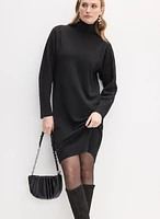 High Neck Sweater Dress