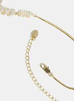 Cubic Zirconia Baguette Necklace
