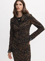 Leopard Jacquard Jacket