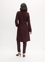 Stretch Wool-Blend Coat