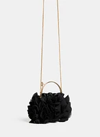 Ruffled Satin Bag