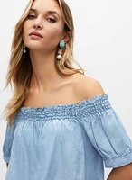 Off The Shoulder Tencel Top