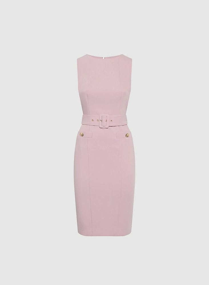 Belted Sheath Dress