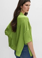 Joseph Ribkoff - Satin Polo Blouse