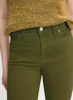 Cropped Straight-Leg Jeans