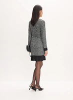 Square Neck Bouclé Dress