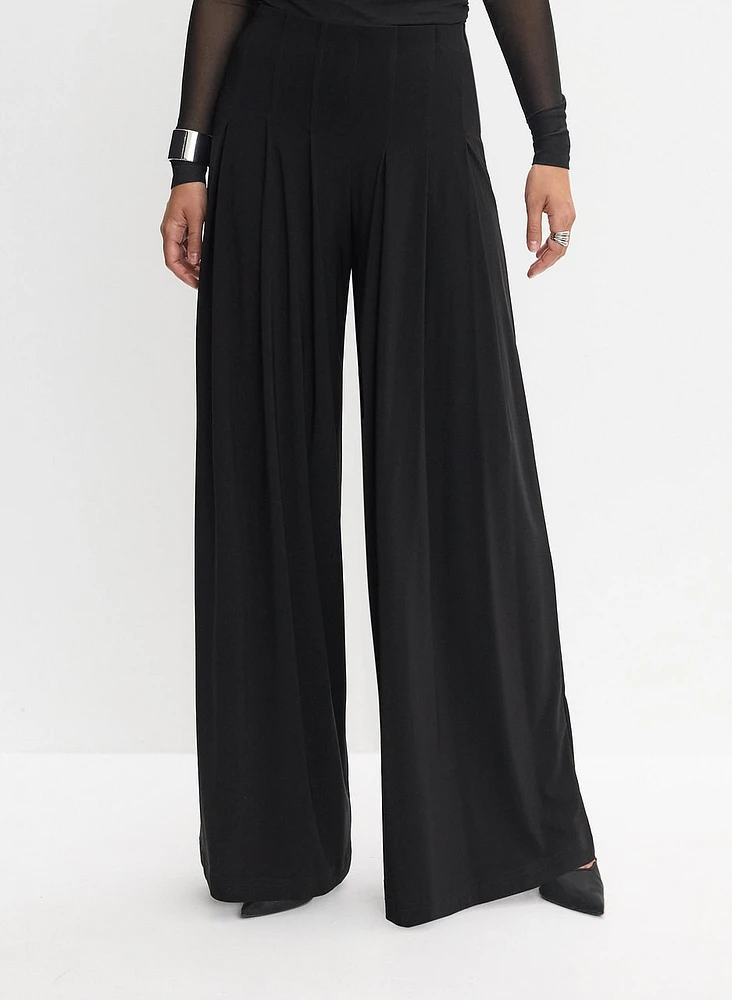 Joseph Ribkoff - Dart Waist Wide-Leg Pants