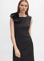 Rosette Embellished Dress