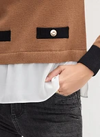 Illusion Shirt Collar Sweater