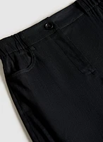 Linen-Blend Capris