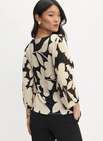 Accordion Sleeve Blouse